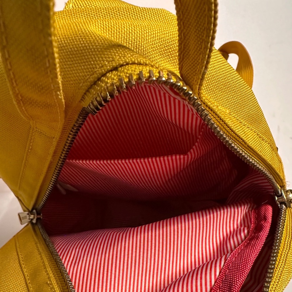 HERSCHEL Mini Nova Backpack Mustard Yellow Canvas Small Daypack Bag - Picture 6 of 8